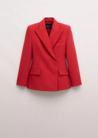Fitted double-breasted blazer - Women | MANGO USA at Mango